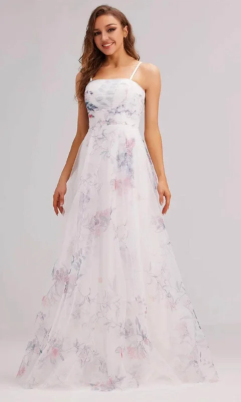 J'Adore Dresses J23021 - Printed A-Line Prom Gown